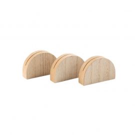 Supports marque-places en bois x3