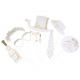 Kit Photobooth Jolis Brins blanc et Or 10 Pieces