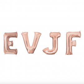 Ballons lettres EVJF - rose gold - 86 cm