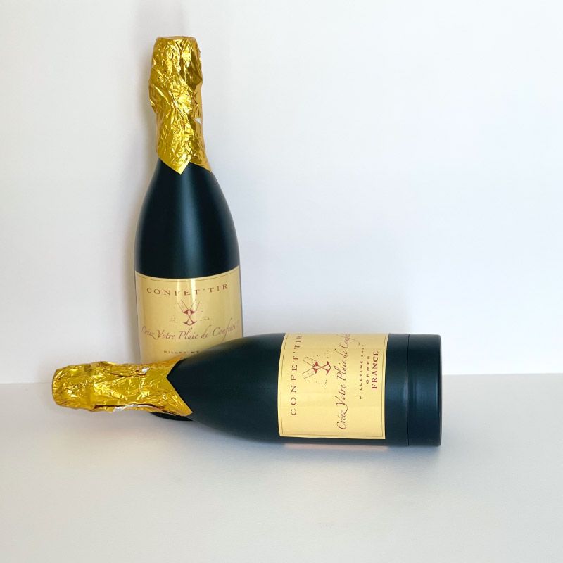 Canon à confettis - Bouteille de Champagne - MODERN CONFETTI