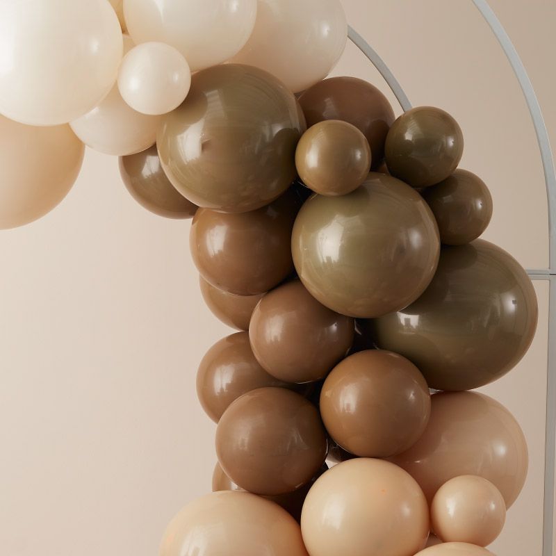 Kit d'arche de ballons nude et marron