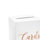 Urne mariage rose gold et blanc