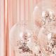 Ballon confettis rose gold x5