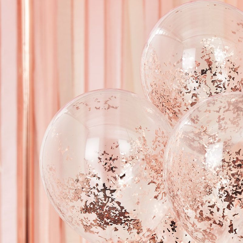 Ballon géant d'anniversaire 1 an – rose gold - MODERN CONFETTI