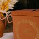 Urne "merci" en carton terracotta - mariage, anniversaire