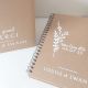 Livre d’or mariage personnalisable kraft - Fleurs sauvages