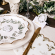 Assiettes jetables botanique x8