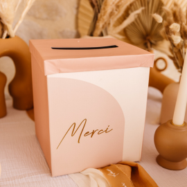 Urne beige et rose curve