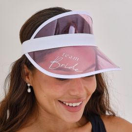 Casquette EVJF visière rose - accessoire Team Bride