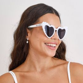 Lunettes de soleil cœur EVJF et mariage