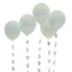 ballons EVJF "Team Bride" et 5 guirlandes fleuries x5