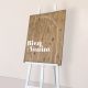 Panneau de bienvenue mariage en bois - Curve