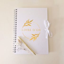 Livre d'or mariage provençal blanc