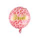 Ballon EVJF "Bride" leopard rouge et rose 45 cm
