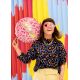 Ballon EVJF "Bride" leopard rouge et rose 45 cm