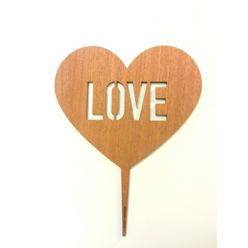 Cake topper personnalisé en bois faon / biche - Print Your Love