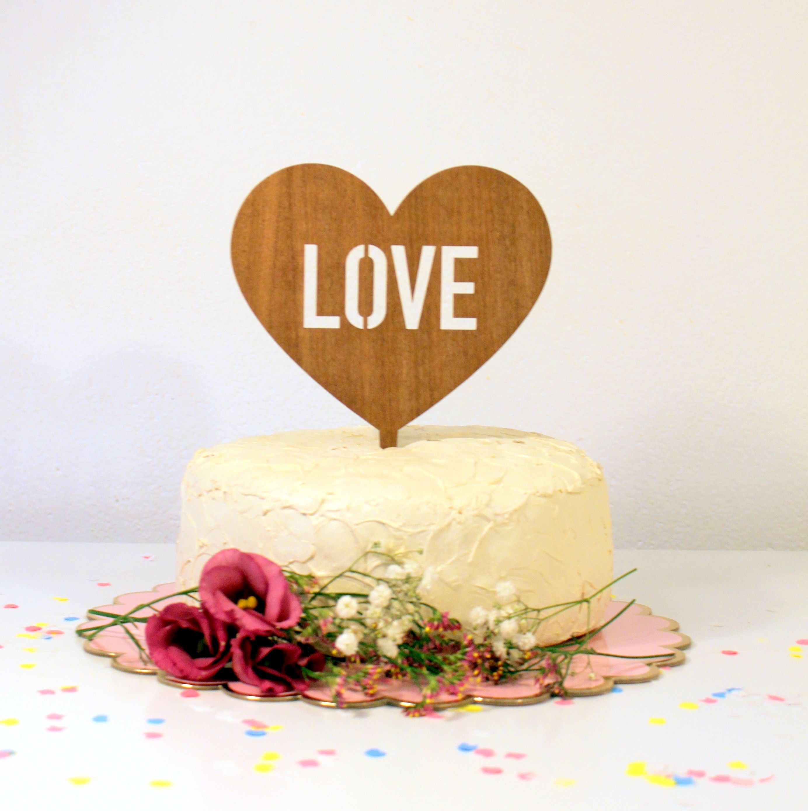 Figurine De Gateau Mariage Cake Topper Coeur Love En Bois Modern Confetti Figurine De Gateau Mariage Cake Topper Coeur Love En Bois Modern Confetti