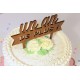 Cake topper anniversaire en bois