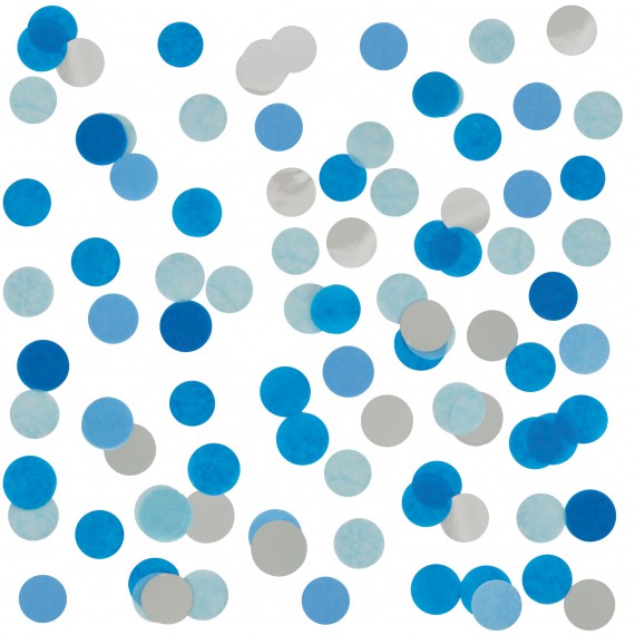 Confettis bleu & argent