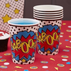 Gobelets Comics (par 8) en carton