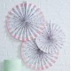 Rosace blanche motif confettis (par 3)
