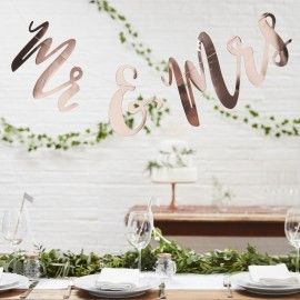 Guirlande Mariage en plexiglas Mrs et Mr - MODERN CONFETTI