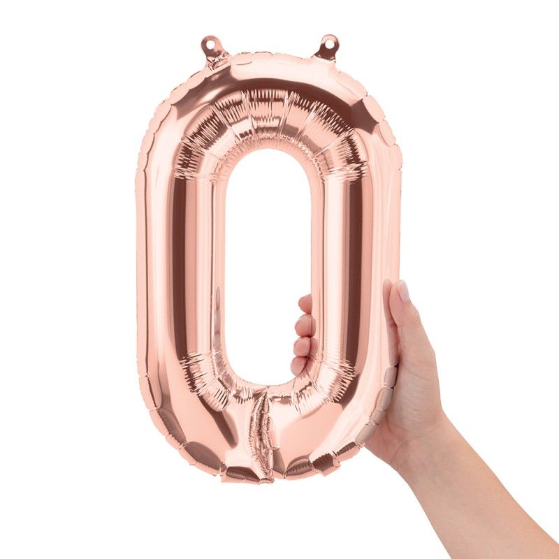 10 ballons anniversaire 1 an rose, rose gold, chiffre 1 - MODERN CONFETTI