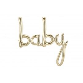 Ballon baby doré
