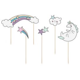 Decorations De Gateau Anniversaire Licorne Modern Confetti