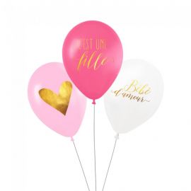 Ballon baby shower fille 
