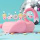 Bougies frites, donuts, flamants