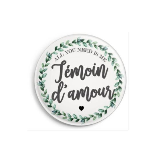 Badge témoin de mariage