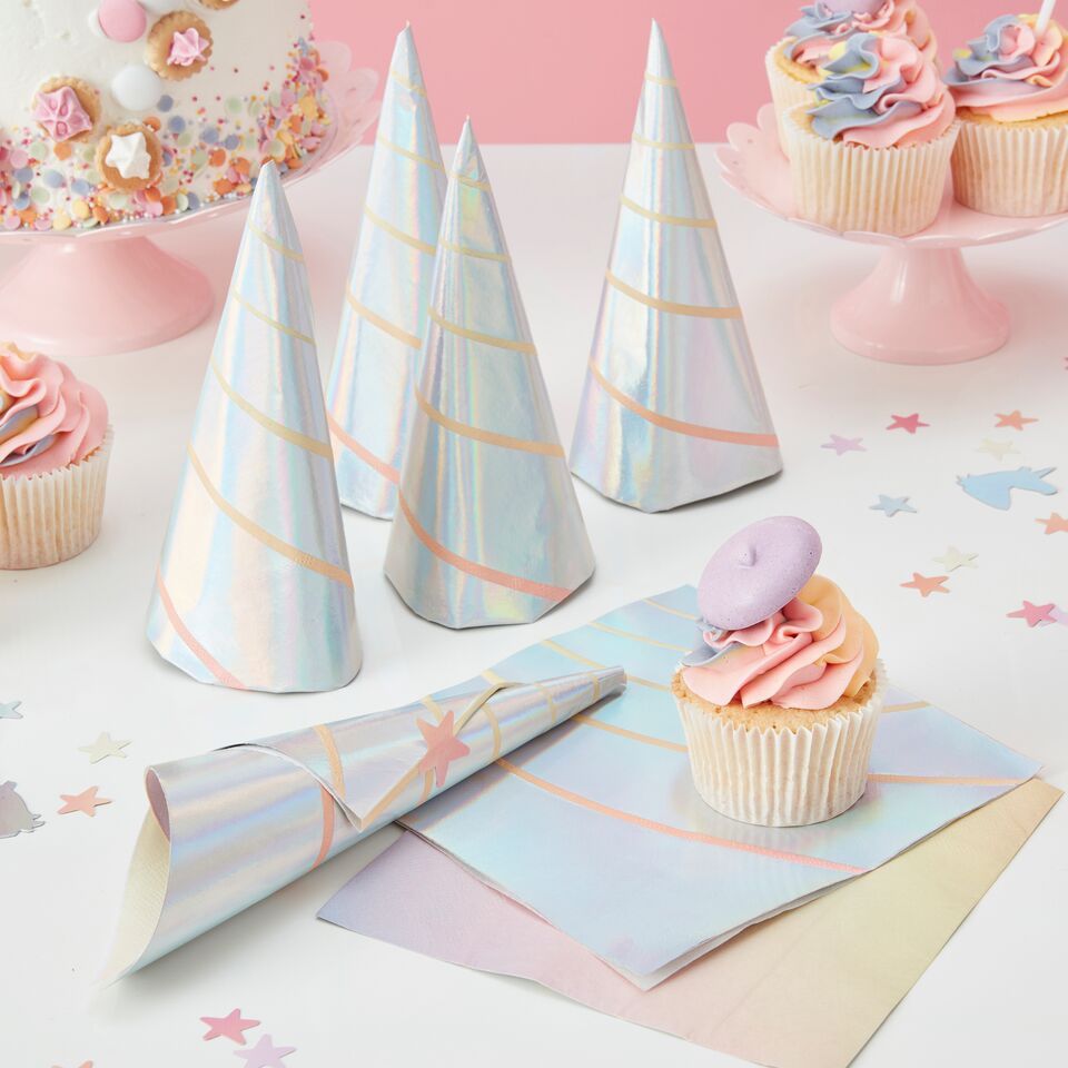Serviettes Licorne Modern Confetti Serviettes Licorne Modern Confetti