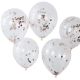 Ballons confetti rose gold (par 5)