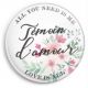 Badge témoin de mariage