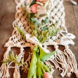 Chemin de table macramé