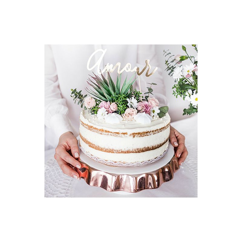 Cake Topper Amour Modern Confetti Cake Topper Amour Modern Confetti