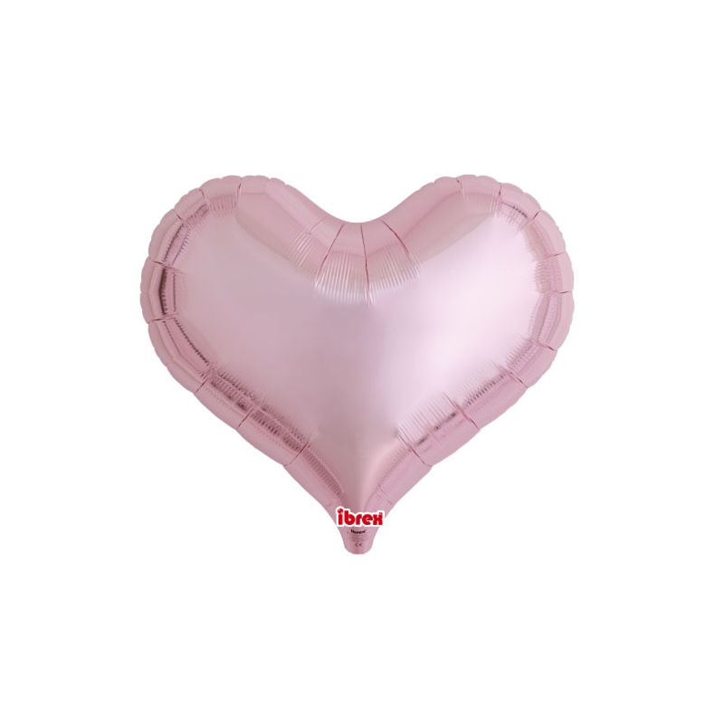 Ballon Coeur Métallique 3D Argent 58cm : Ballons coeur sur