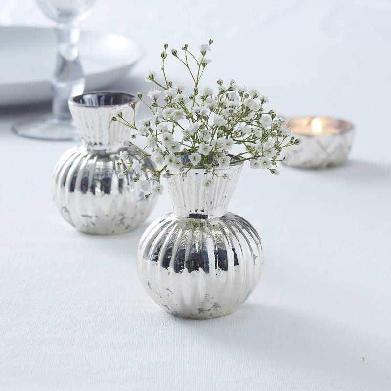 Mini vase argent Modern Confetti