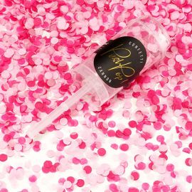 Confettis push pop rose