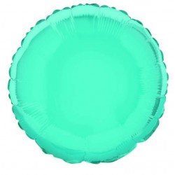 Ballon mylar rond - turquoise