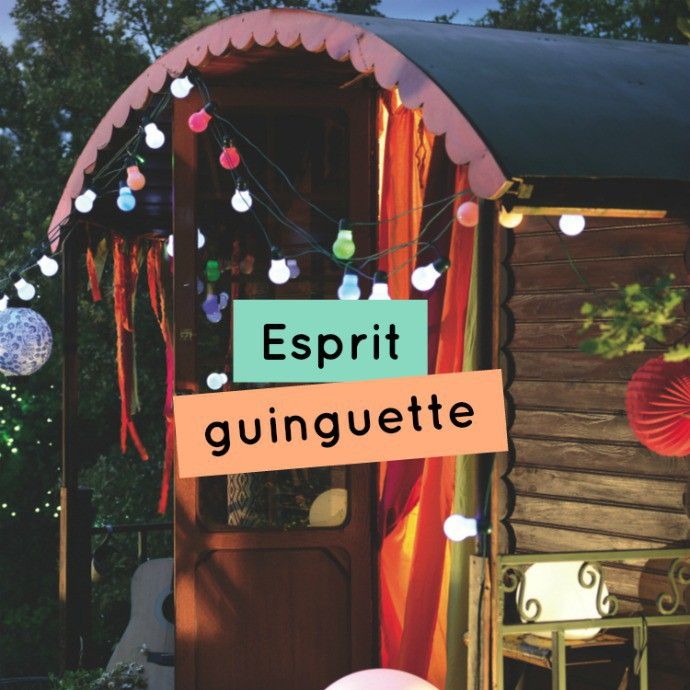 Guirlande guinguette pour mariage : créer une ambiance champêtre