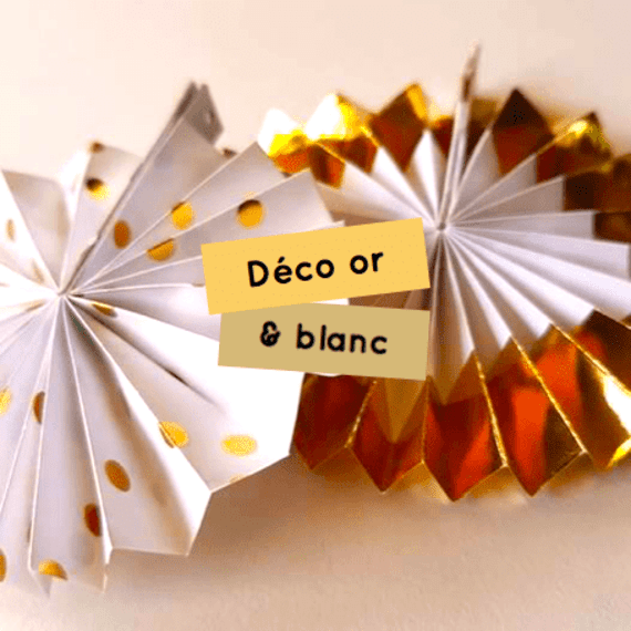 Déco or et blanc