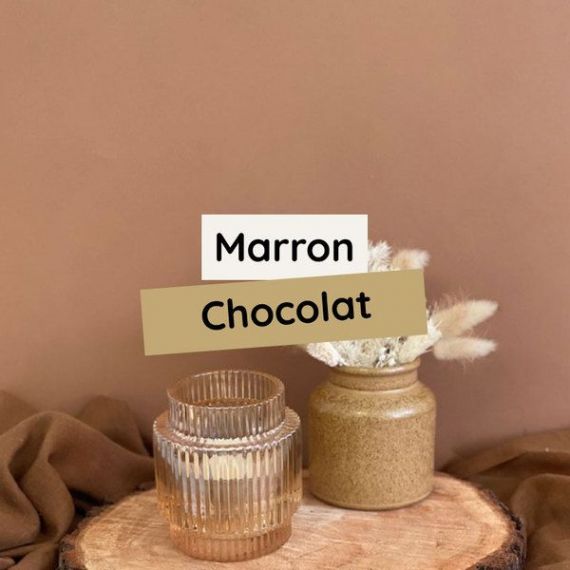 Décoration mariage marron chocolat